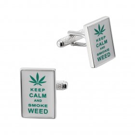 Cufflinks - Keep Calm and Smoke Weed